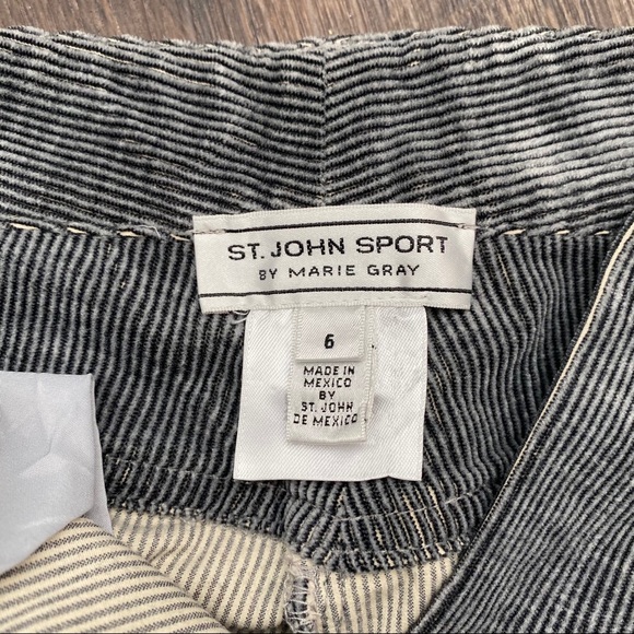 St. John Sport by Marie Gray Gray Corduroy Pants - Picture 8 of 8